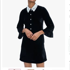 Kate Spade Velvet Jewel shirt dress size 10 NWT